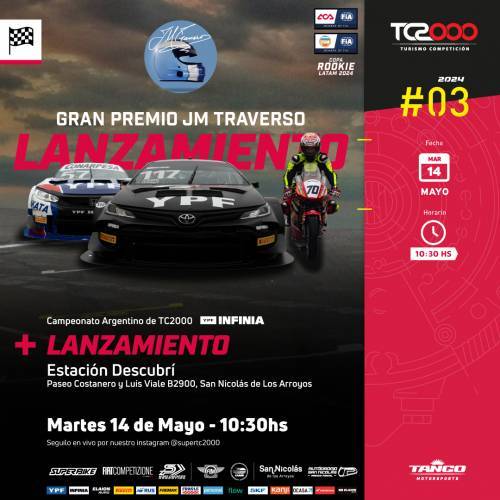 Se presenta en San Nicolás el “Gran Premio Juan María Traverso”